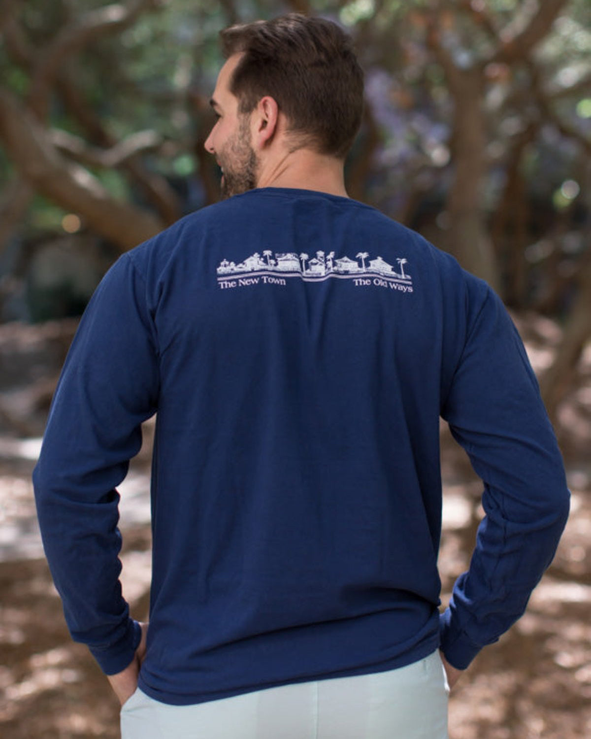 Navy Longsleeve Unisex Seaside Tee