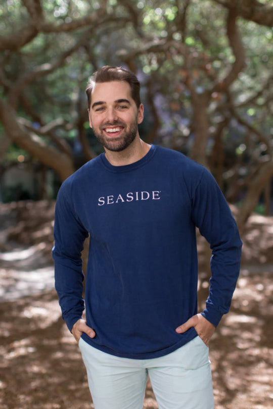 Navy Longsleeve Unisex Seaside Tee