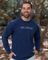 Navy Longsleeve Unisex Seaside Tee