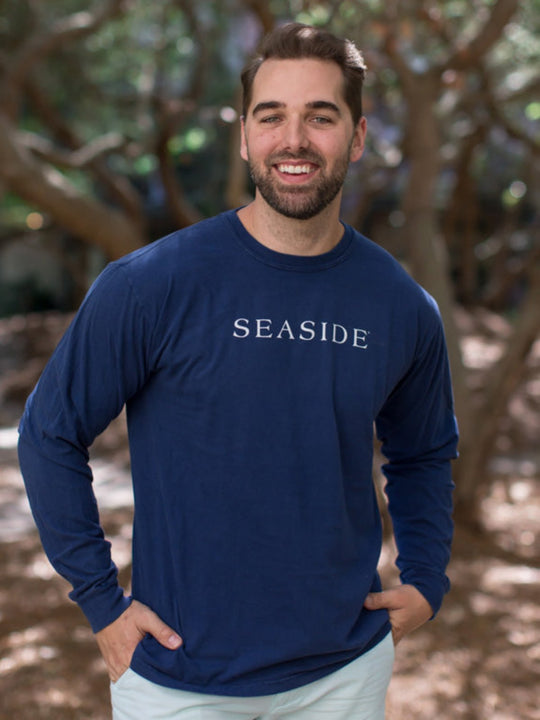 Navy Longsleeve Unisex Seaside Tee