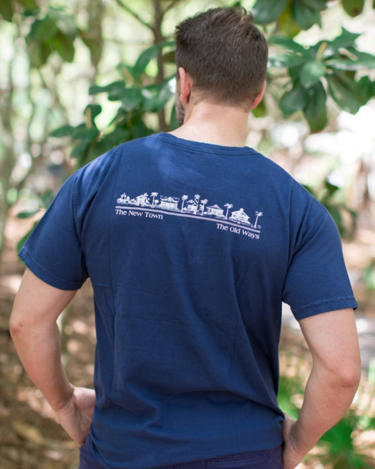 Navy Shortsleeve Unisex Seaside Tee