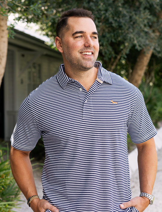 Navy Stripe Men&