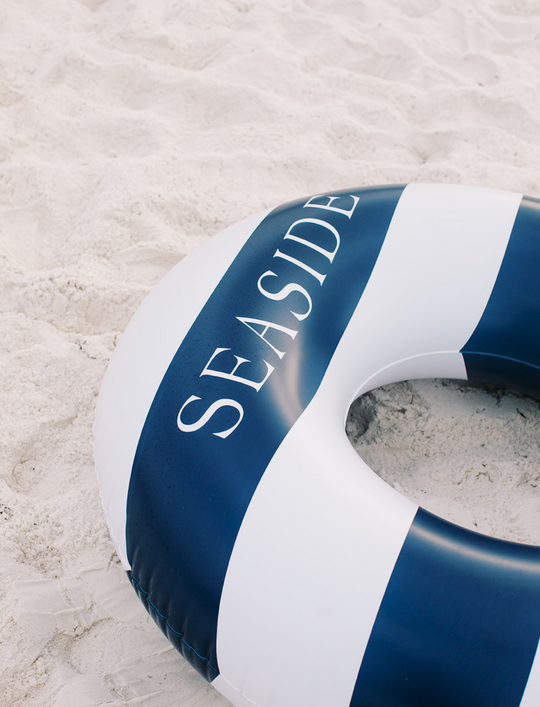 Navy and White Seaside Pool Ring Float