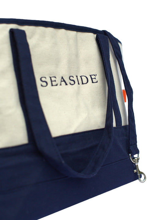 Blue and Natural Seaside Pet Carrier 