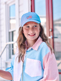 Youth Light Blue American Flag Hat