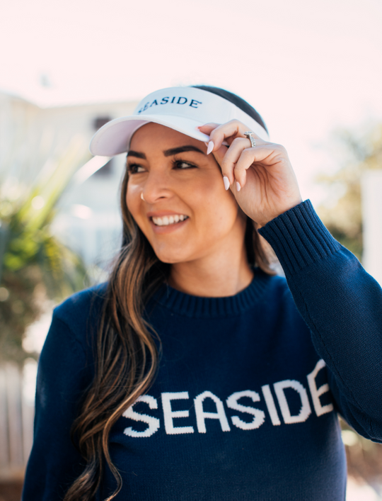 White Adult Seaside Visor