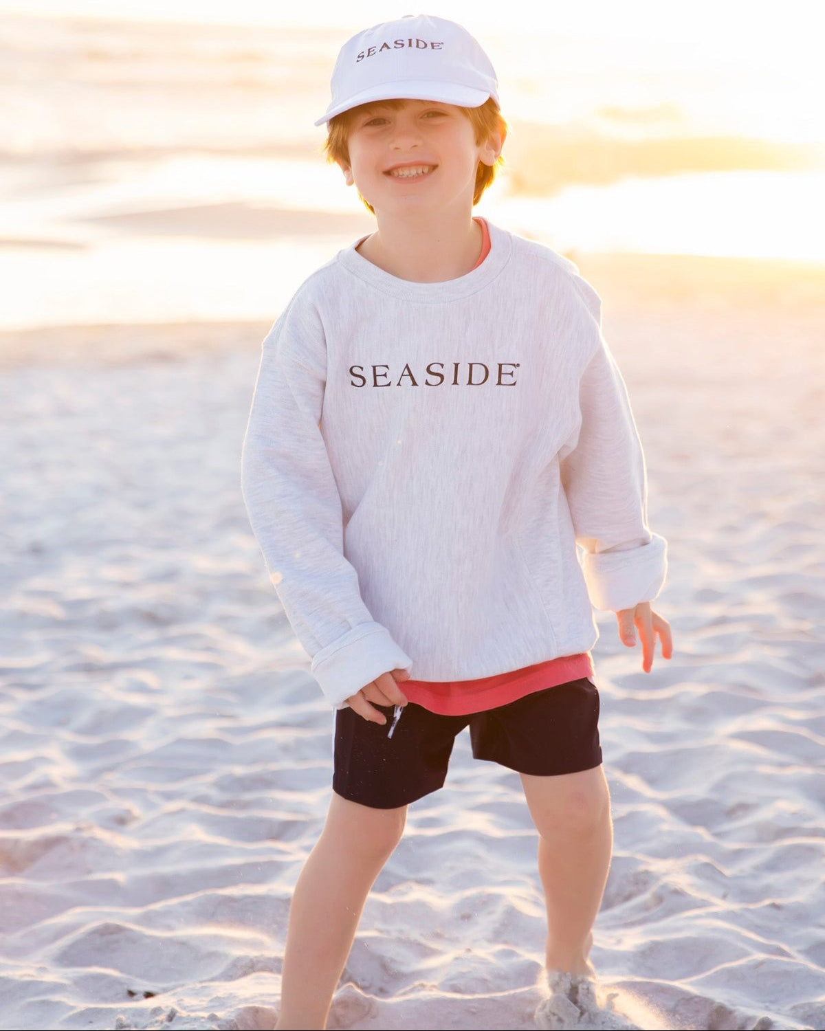 White Youth Seaside Florida Hat 