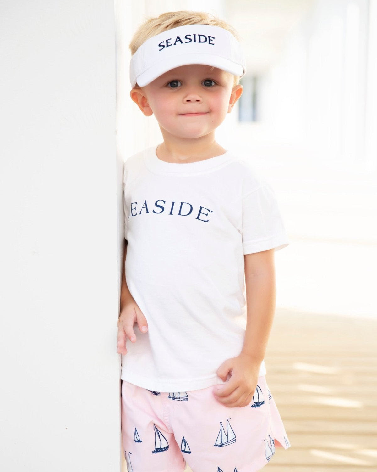 Youth White Seaside Visor seaside florida the seaside style