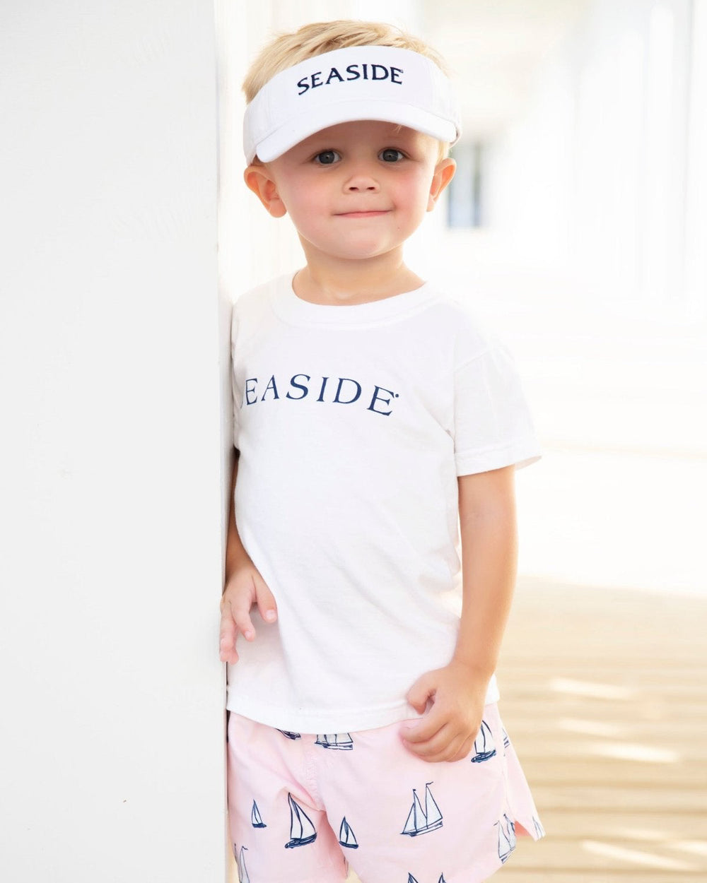 Youth White Seaside Visor seaside florida the seaside style